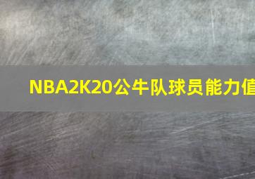 NBA2K20公牛队球员能力值