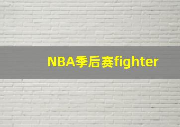 NBA季后赛fighter