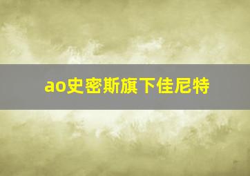 ao史密斯旗下佳尼特