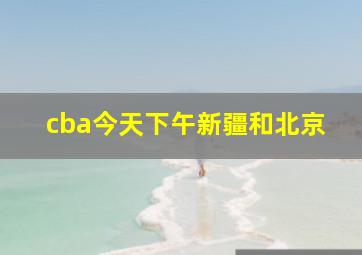 cba今天下午新疆和北京