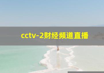 cctv-2财经频道直播