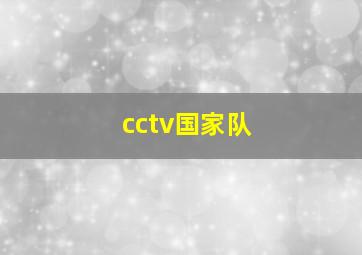 cctv国家队