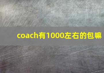 coach有1000左右的包嘛