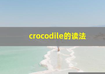 crocodile的读法