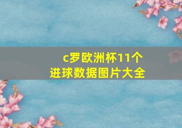 c罗欧洲杯11个进球数据图片大全