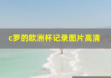 c罗的欧洲杯记录图片高清