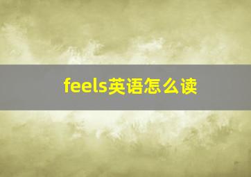 feels英语怎么读