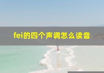 fei的四个声调怎么读音