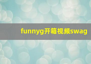 funnyg开箱视频swag