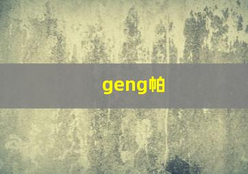 geng帕