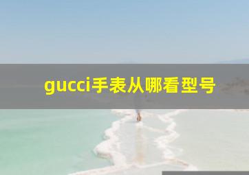 gucci手表从哪看型号