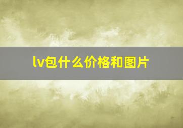 lv包什么价格和图片