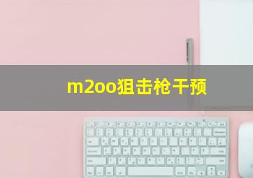 m2oo狙击枪干预