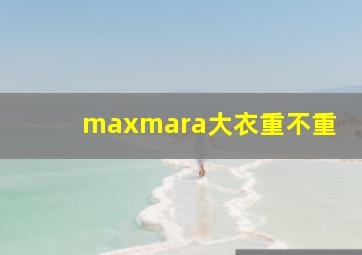 maxmara大衣重不重