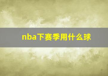 nba下赛季用什么球