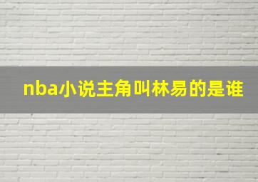 nba小说主角叫林易的是谁