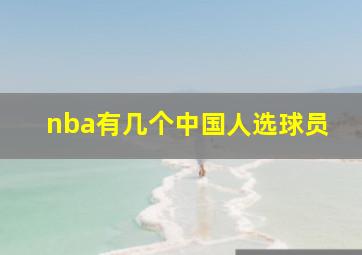 nba有几个中国人选球员