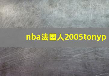 nba法国人2005tonyp