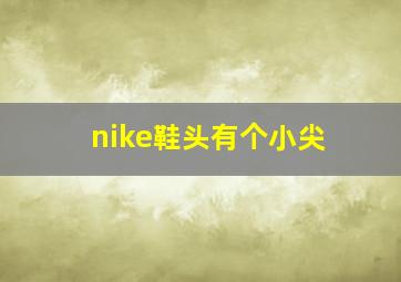 nike鞋头有个小尖