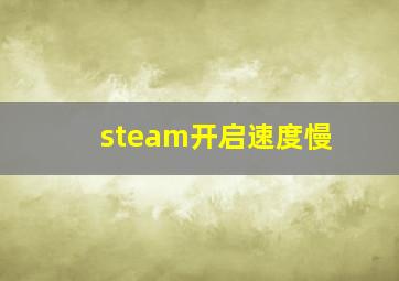 steam开启速度慢