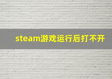 steam游戏运行后打不开