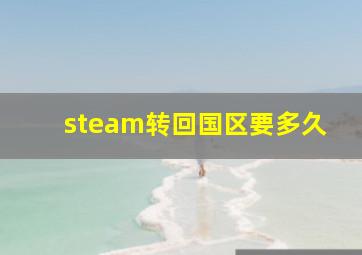 steam转回国区要多久