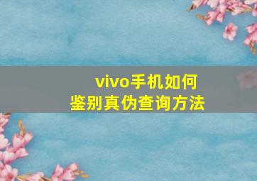 vivo手机如何鉴别真伪查询方法