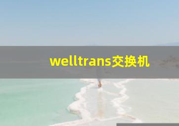 welltrans交换机