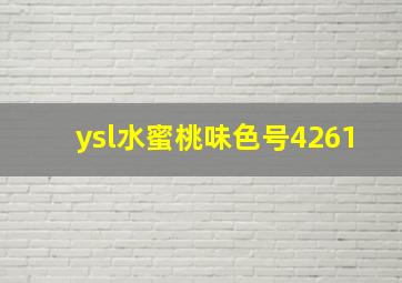 ysl水蜜桃味色号4261