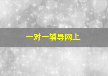 一对一辅导网上