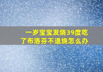 一岁宝宝发烧39度吃了布洛芬不退烧怎么办