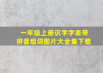 一年级上册识字字表带拼音组词图片大全集下载