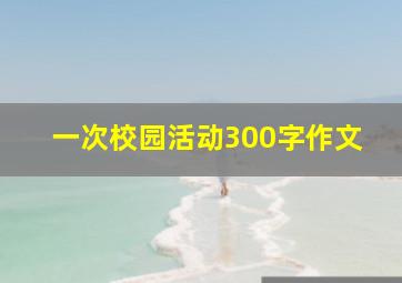 一次校园活动300字作文