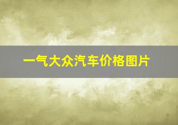 一气大众汽车价格图片