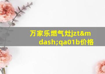 万家乐燃气灶jzt—qa01b价格