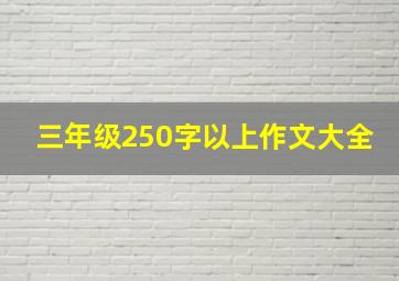 三年级250字以上作文大全