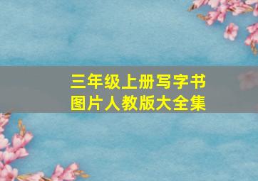 三年级上册写字书图片人教版大全集