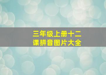 三年级上册十二课拼音图片大全