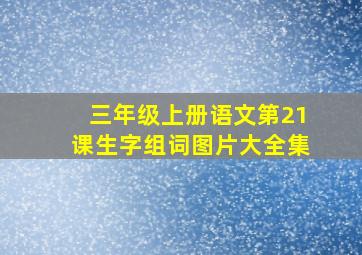 三年级上册语文第21课生字组词图片大全集