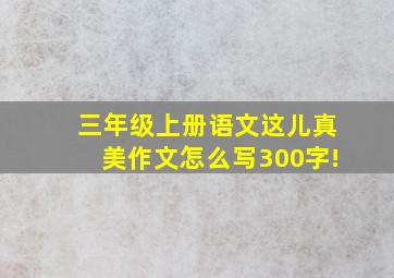 三年级上册语文这儿真美作文怎么写300字!