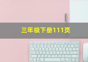 三年级下册111页