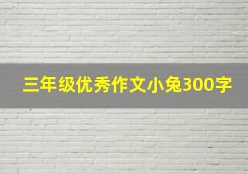 三年级优秀作文小兔300字