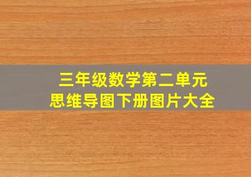 三年级数学第二单元思维导图下册图片大全