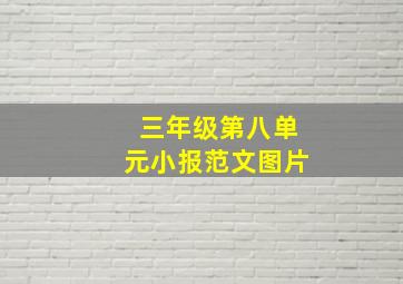 三年级第八单元小报范文图片