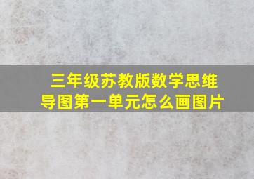 三年级苏教版数学思维导图第一单元怎么画图片