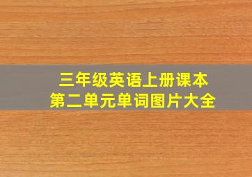 三年级英语上册课本第二单元单词图片大全