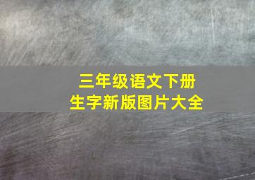 三年级语文下册生字新版图片大全