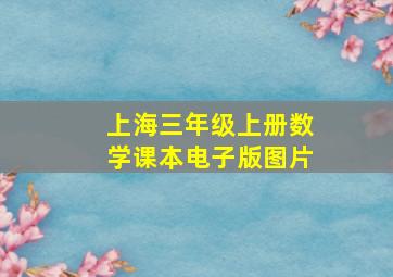 上海三年级上册数学课本电子版图片