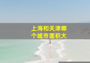 上海和天津哪个城市面积大