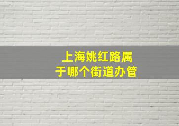 上海姚红路属于哪个街道办管